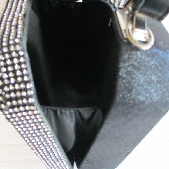 ALESSIA BLACK & CRYSTAL EVENING BAG❤️ - Picture 8 of 10